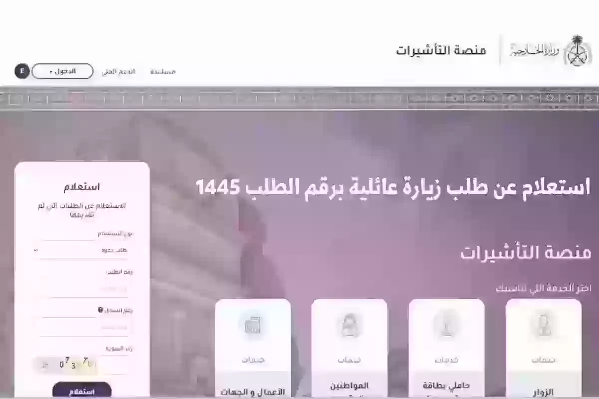 استعلام عن طلب زيارة في المملكة.. الرابط والخطوات