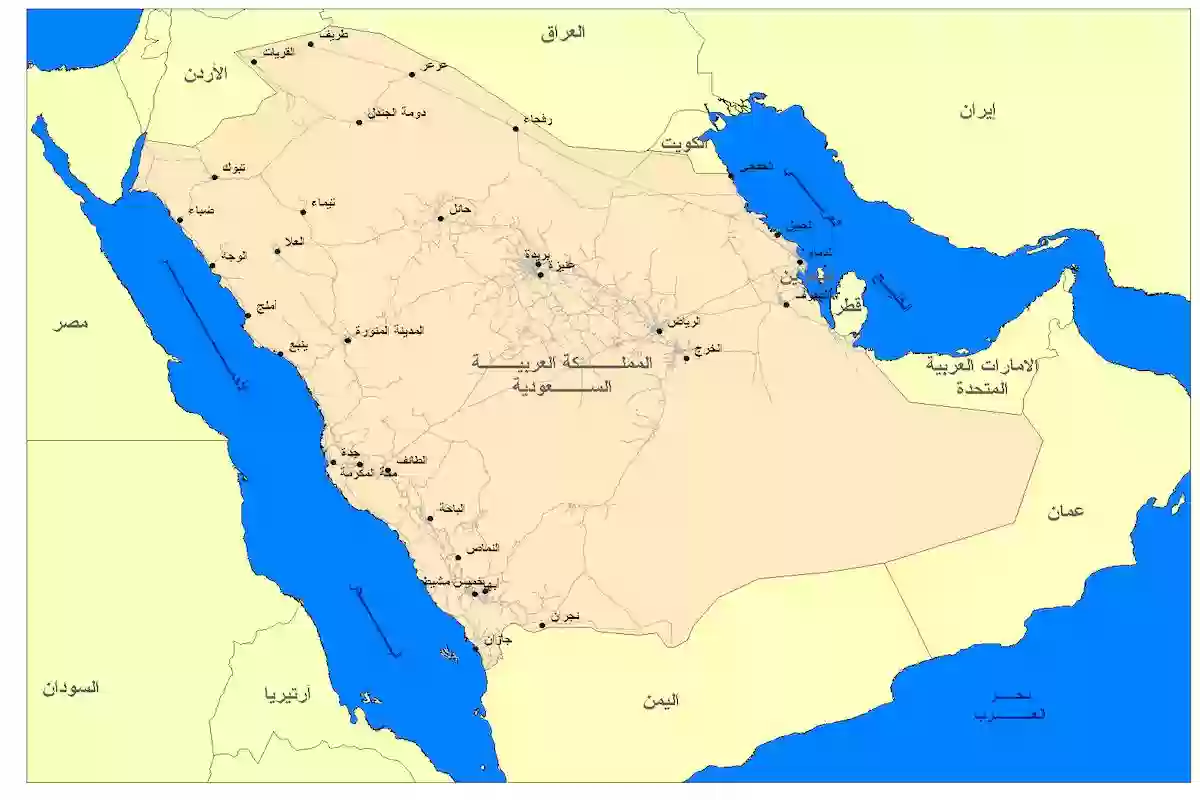 السعودية تقع فين؟ السعودية في خريطة العالم